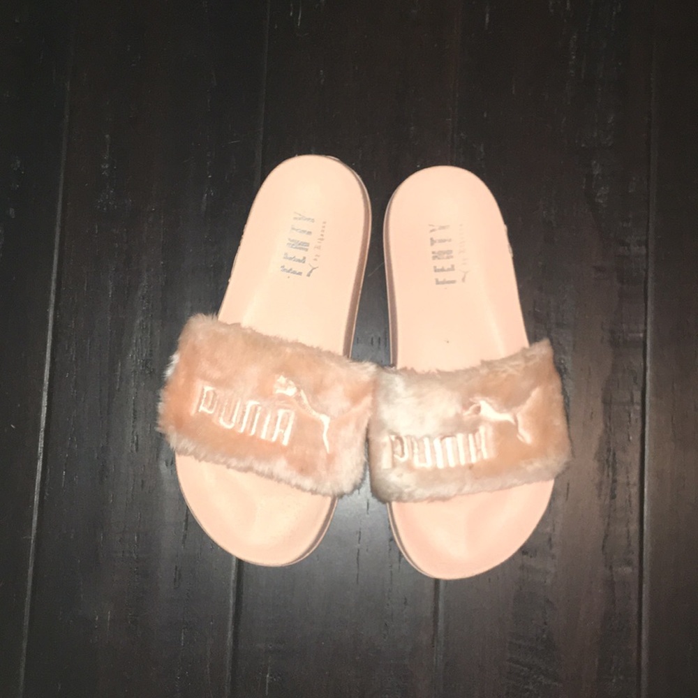 Fenty furry slides